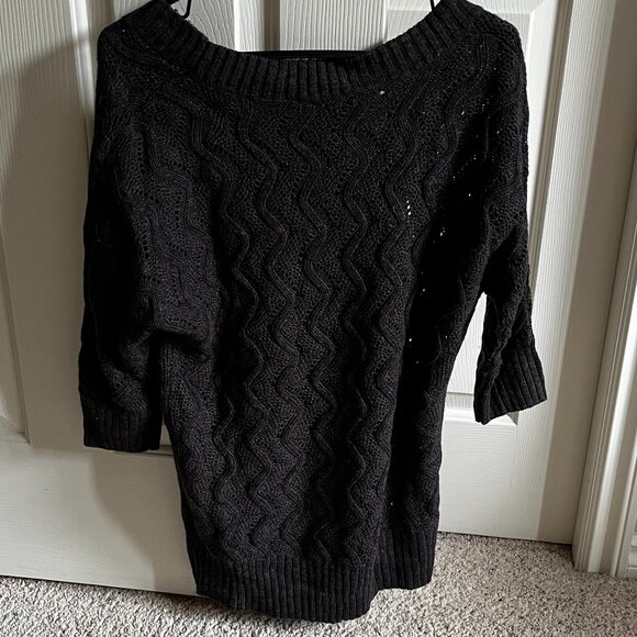 Ricki's Black Wool Knit Sweater - Picture 2 of 3